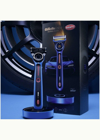 Станок для гоління з підігрівом Labs Bugatti Limited Edition 1 станок 6 картриджей и зарядное устройство Gillette (278773594)