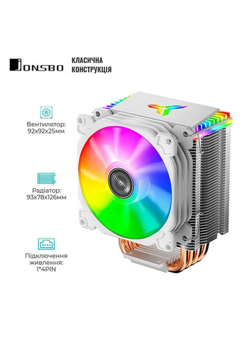 Процессорный кулер CR-1400 White Jonsbo (372464298)