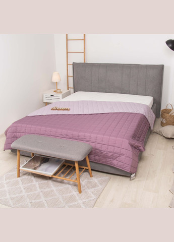 Покривало стьобане двустороннє Дует 210х220 Пудрова троянда Viluta дует_пудрова_троянда_210*220 (301026599)