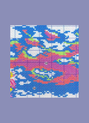 Набор для вышивания по нанесённой на канву схеме "Outdoor activities". AIDA 14CT printed, 48*33 см Joy Sunday (313613473)