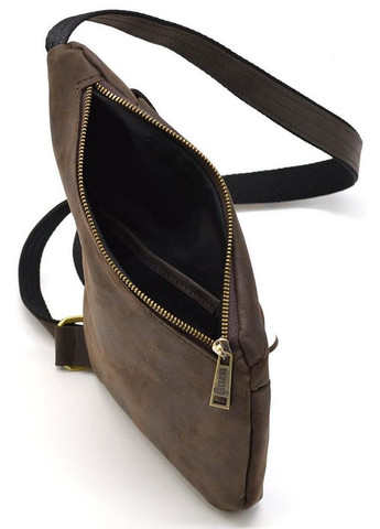 Сумка чоловіча через плече сумочка слінг в дорогу планшет спортивний для документів барсетка для телефону Коричневий 34385 TARWA (332164461)