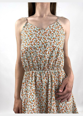 Комбінована святковий, повсякденний, кежуал сукня сарафан My Star з квітковим принтом