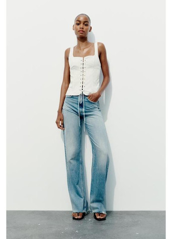 Смугастий топ-корсет trf Zara (358645130)