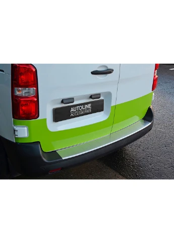 Накладка на задній бампер OmsaLine (нерж) Довга база для Citroen Jumpy/Dispatch 2017- рр Omsa (389420748)