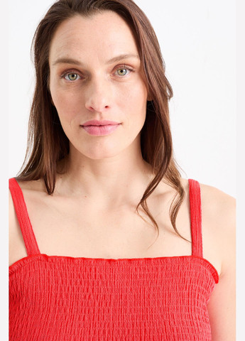 Червона блуза на бретелях C&A