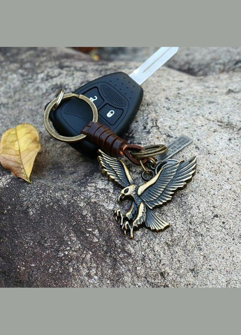 Винтажный бронзовый металлический брелоки для авто мото ключей и сигнализации с фигуркой орла No Brand (292260523)