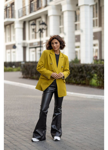 Оливковый женский женский пиджак ricco с карманами (mil526) milirud - всесезон