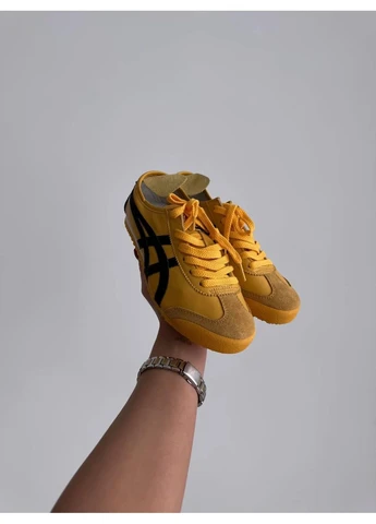 Желтые демисезонные кроссовки мужские asics onitsuka tiger mexico 66 yellow асикс онитсука жёлтые No Brand