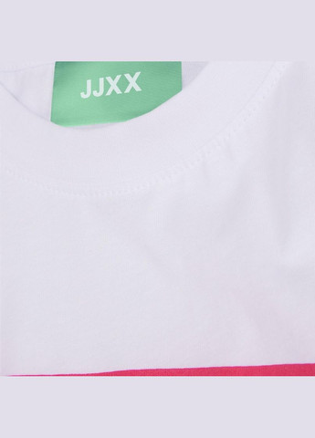 Белая футболка basic,белый с принтом розовый,jjxx Jack & Jones