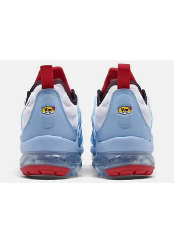 Белые мужские кроссовки air vapormax plus white/light blue Nike