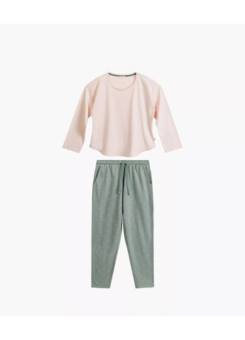 Зелена всесезон жіноча піжама кофта + брюки Atlantic