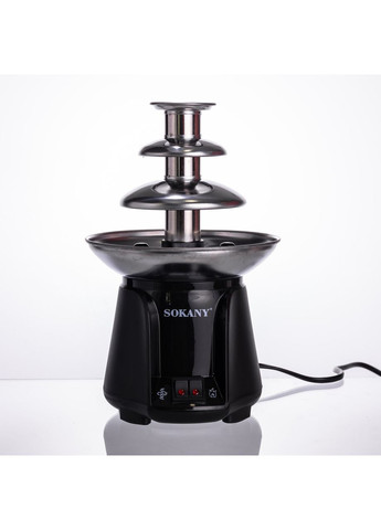 Шоколадный фонтан на 3 яруса фондю шоколадница шоколадная 60 Вт фонтанчик для вечеринки, свадьбы SK-07069 Yiwu (369446798)