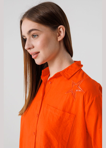 Оранжевая повседневный рубашка Ayn