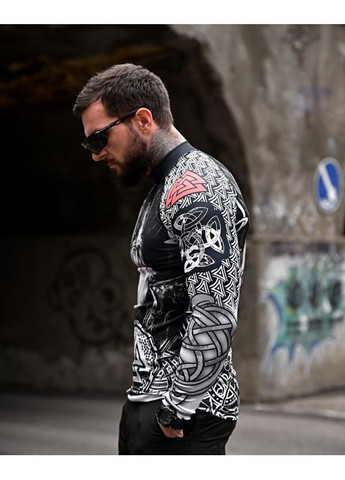 Армійський чоловічий рашгард Руни чорний Freedom (364672447)