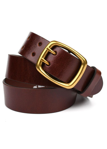 Ремень из кожи буйвола st044622 коричневый 40мм Sergio Torri (315800984)