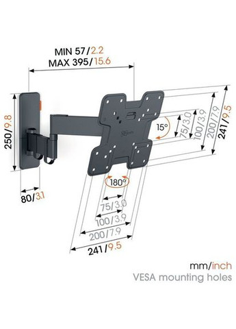Кронштейн TVM 1243 Black (1812430) Vogels (329142904)