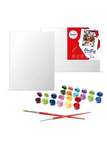 Картина по номерам с красками металлик "Голубоглазые" 30х40 см Ідейка (369786594)