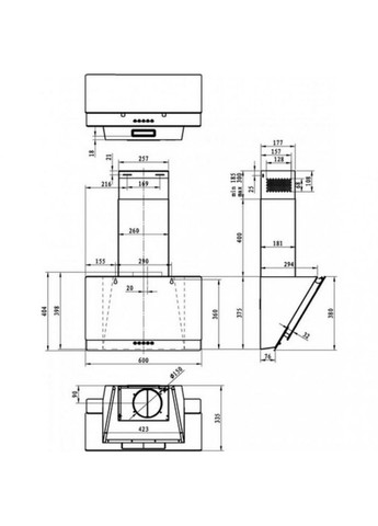 Витяжка похила WHI629EB Gorenje (314929940)