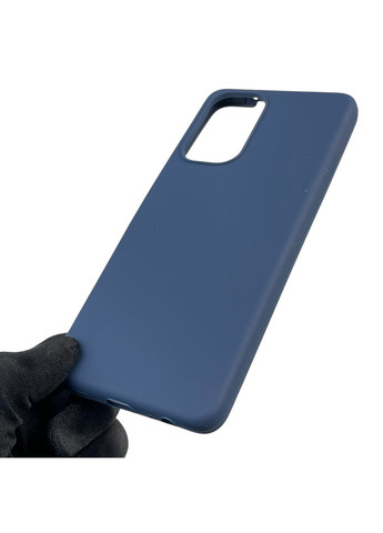 Чехол для Camon 19 Pro (CI8n) силиконовый с микрофиброй нескользящий на техно камон 19 про темно-синий Tecno (366387986)