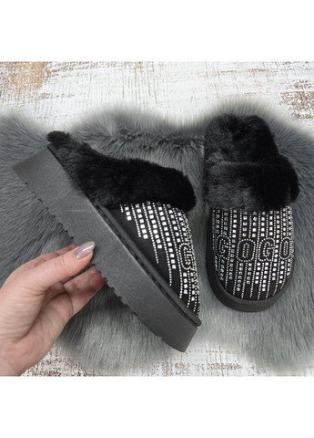 Черные тапочки домашние Fashion