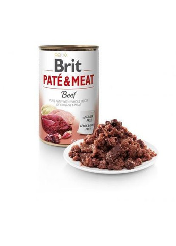 Влажный корм Pate & Meat для собак, с говядиной и индейкой, 400 г (*) Brit Care (322591801)