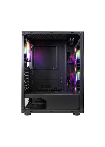 Корпус V3-B-BK-4F1 Black без БП 1STPLAYER (370622658)