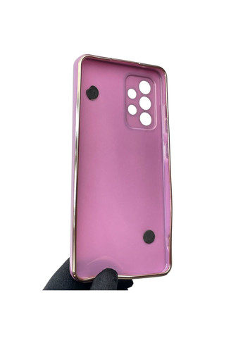 Чехол для телефона Galaxy A52s (SM-A528F) женский с ремешком с украшениями и золотой окантовкой на самсунг а52с черничный gs1 Samsung (366386076)