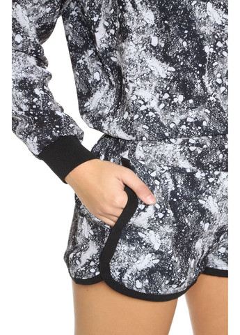 Комбінезон 15F2JUO3JU Чорно-сірий Eleven Paris абстрактний чорний повсякденний