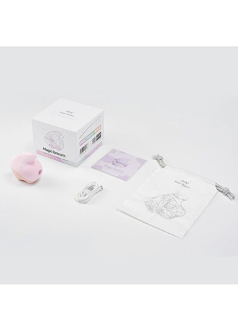 Вакуумний кліторальний смарт-стимулятор Unicorn Pink з вібрацією Magic Motion (315497770)