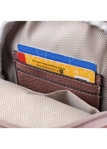 Сумка слинг через плечо женская из экокожи для телефона и для документов средняя Коричневый 38957 Vintage (351403587)