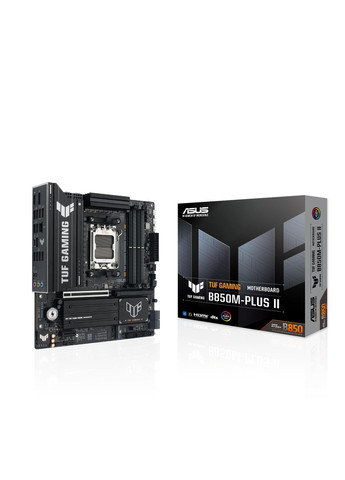 Материнська плата TUF GAMING B850M-PLUS II sAM5 B850 4xDDR5 M.2 HDMI DP mATX Asus (360605625)