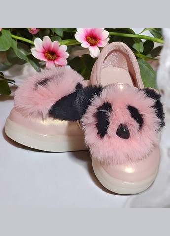 Рожеві осінні кросівки пухнасті з мордочкою для дівчинки 89110 рожеві L&D