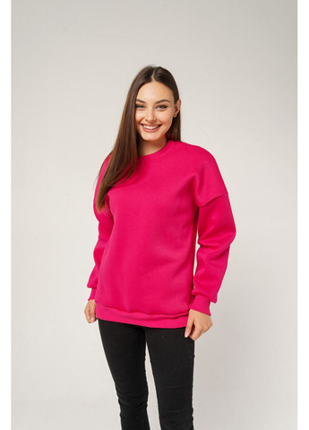 Малиновий світшот жіночий з начосом oversize, світшот жіночий оверсайз, кофта жіноча з начосом, батник жіночий теплий кремовий, (367779046)