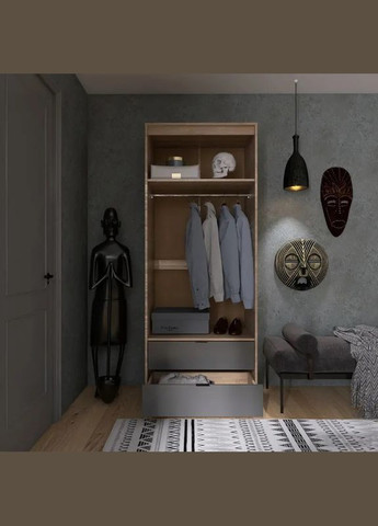 Шафа для одягу з висувними шухлядами Сіті-800 80,2х50х204,6 см (EVR-071142) Еверест (330982364)