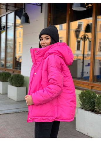 Малиновая зимняя 🧥 зимняя куртка на синтепоне 250 — замеры в описании. GD/GL Модний простір