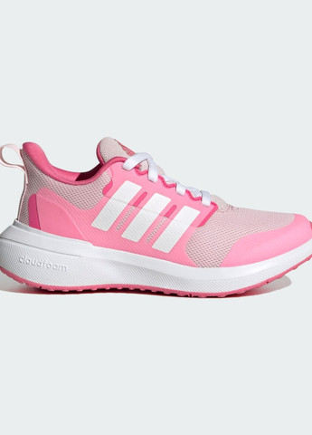 Розовые всесезонные кроссовки fortarun 2.0 cloudfoam lace adidas