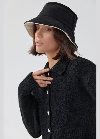 Жіноча демісезонна панама з екозамші - бежевий цвет, L (sku_02301) No Brand (313614757)