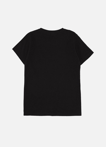Черная летняя футболка с коротким рукавом для девочки цвет черный cb-00277072 Essu