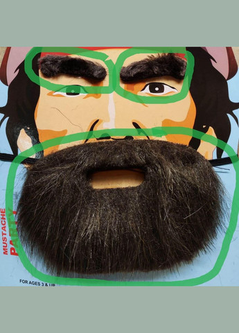 Набор пирата Сэра Генри «Рыжий» Морган. Борода, усы, брови на планшете No Brand (370135515)