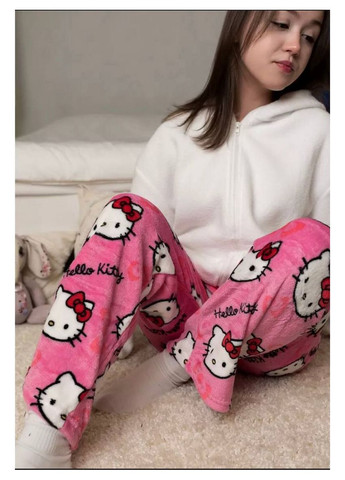 Розовая всесезон пижамные брюки женские размер m (10161) Hello Kitty