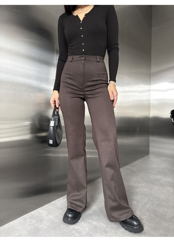 Брюки 813 классические трикотаж шерсть,клеш Україна (370132832)