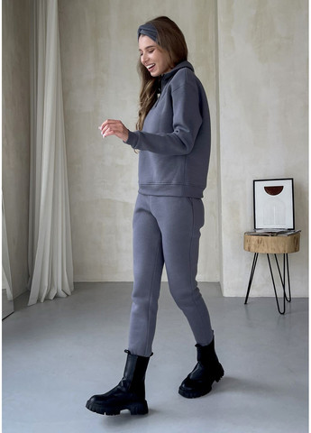 Теплый женский костюм на флисе с кофтой на молнии (солоха в подарок) Merlini Анже (303933275)