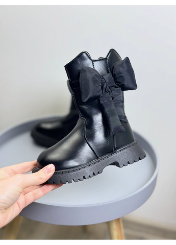 Сапоги осінні дитячі чорні 1620 No Brand (366038276)