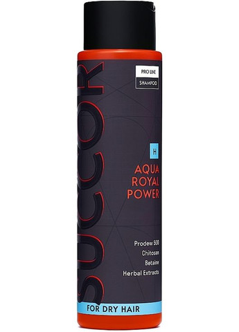 Зволожуючий шампунь для сухого волосся Aqua Royal Power Shampoo 400ml (1433688-25639075) SUCCOR (368615673)