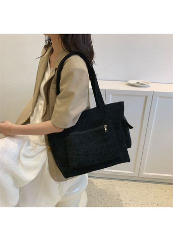 Женская вельветовая сумка вместительная шоппер на плече повседневная городская и для путешествий RoyalBag P2-1468 (356181497)