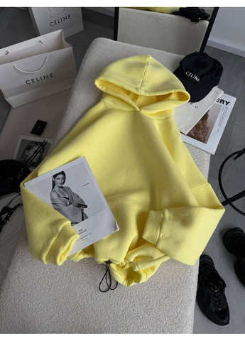 Худі тринитка на флісі з подвійним капюшоном No Brand (365410195)