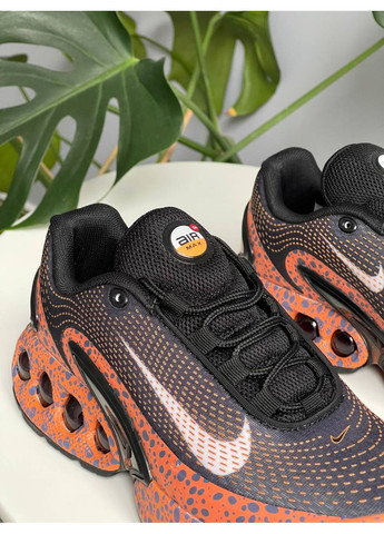 Кроссовки женские и мужские Nike Air Max DN safari black orange | Найк Аир Макс ДН черные оранжевые No Brand оранжевые демисезоны (361433178)