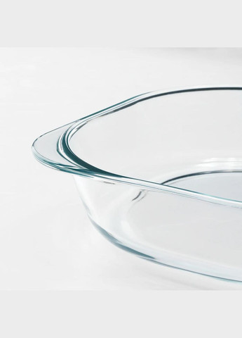 Жаростійкий посуд ІКЕА FOLJSAM 24,5х24,5 см прозоре скло (50311269) IKEA (267901599)
