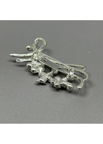 Брошка-шпилька «Букет» 5,5 см - світле срібло #109504 Plus-plus (352747260)