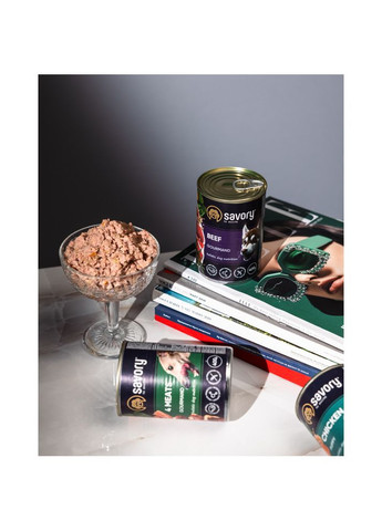 Корм вологий Dog Gourmand 4 meats паштет для дорослих собак усіх порід з чотирма видами м’яса 400 г Savory (355256832)